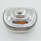 George III Large Sterling Silver Two-Part Tea Caddy Antique 1814 London Peter & William Bateman