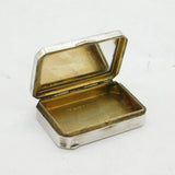 Sterling Silver, Red Guilloche Enamel, Marcasite Compact Box Antique 1928 Deco