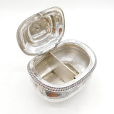 George III Large Sterling Silver Two-Part Tea Caddy Antique 1814 London Peter & William Bateman