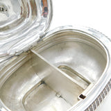 George III Large Sterling Silver Two-Part Tea Caddy Antique 1814 London Peter & William Bateman