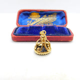 9ct Gold Carved Onyx Centurion Fob Seal Pendant Vintage 1983 London