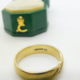 9ct Yellow Gold & Diamond Set Feather Form Dress Ring Vintage c1980