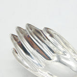 Sterling Silver Georgian Style Hand Form Tea Caddy Spoon Vintage Sheffield