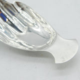 Sterling Silver Georgian Style Hand Form Tea Caddy Spoon Vintage Sheffield