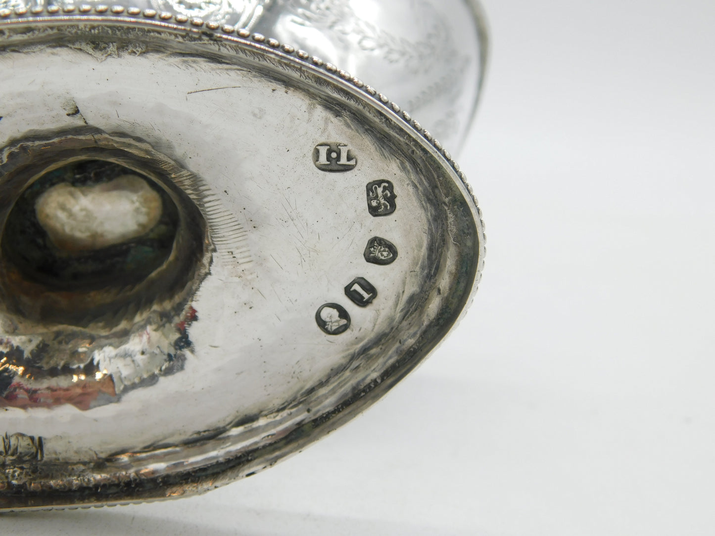 George III Sterling Silver Floral Swing Handle Sugar Basket Antique 1786 London