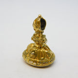 George III Rolled Gold Carnelian 'Le Vivit' 'The Humble' Intaglio Fob Antique