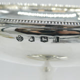 Art Deco Large Sterling Silver Snake Handle Centrepiece Classical Bowl Antique