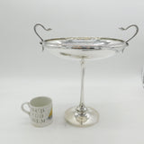 Art Deco Large Sterling Silver Snake Handle Centrepiece Classical Bowl Antique