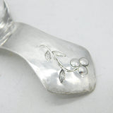 Enid Kelsey Arts & Crafts Sterling Silver Floral Tea Caddy Spoon Antique