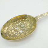 George I Boxed Set of Six Britannia Silver Gilt Trefid Dessert Spoons Antique 1717 London