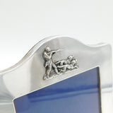 Sterling Silver Mounted Shooting Interest Picture Photo Frame Vintage 1986 London