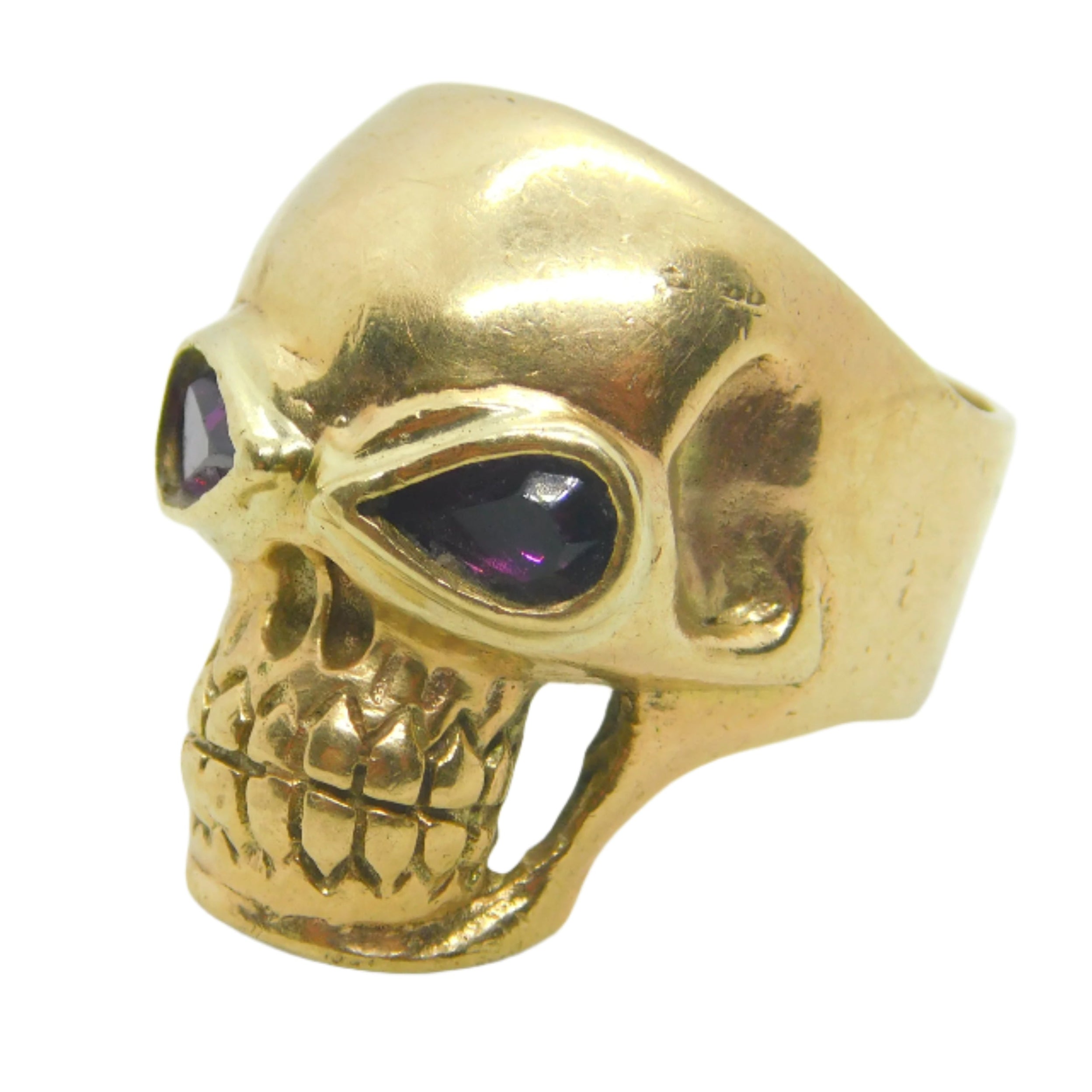 9ct Gold Chunky Skull Ring