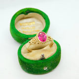 14ct Yellow Gold & 1ct Natural Ruby Dress Ring Vintage c1970