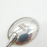 Boxed Set of Twelve Sterling Silver Coffee Bean Spoon Antique 1933 Birmingham