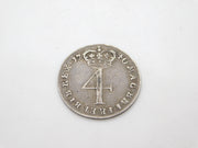 George II Silver Maundy Fourpence Coin Antique 1740 Very Fine Condition