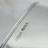 Victorian Sterling Silver & Glass Stirrup Cup Hip Flask Antique Sheffield