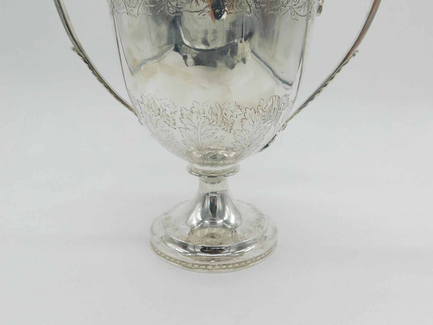 Large Georgian Sterling Silver Flora Pattern Sporting Trophy Cup Antique 1815 London