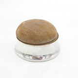 Sterling Silver Mounted Jewellery & Ring Box Antique 1918 Birmingham Art Deco