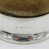 Sterling Silver Mounted Jewellery & Ring Box Antique 1918 Birmingham Art Deco