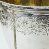 Large Georgian Sterling Silver Flora Pattern Sporting Trophy Cup Antique 1815 London