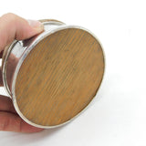 Sterling Silver Mounted Jewellery & Ring Box Antique 1918 Birmingham Art Deco