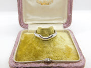 18ct White Gold Modernist Essential Band Ring Birmingham c2000 Vintage