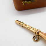 Victorian 9ct Gold Cased Sardonyx Set Watch Key Fob c1860 Antique