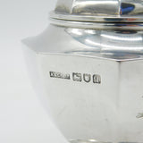 Asprey & Co Sterling Silver Pedestal Crested Tea Caddy Antique 1911 London