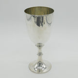Large Sterling Silver Communion Chalice Goblet Antique 1911 London Art Deco