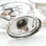 George III Pair of Sterling Silver Pedestal Salt Cellars Antique 1800 London