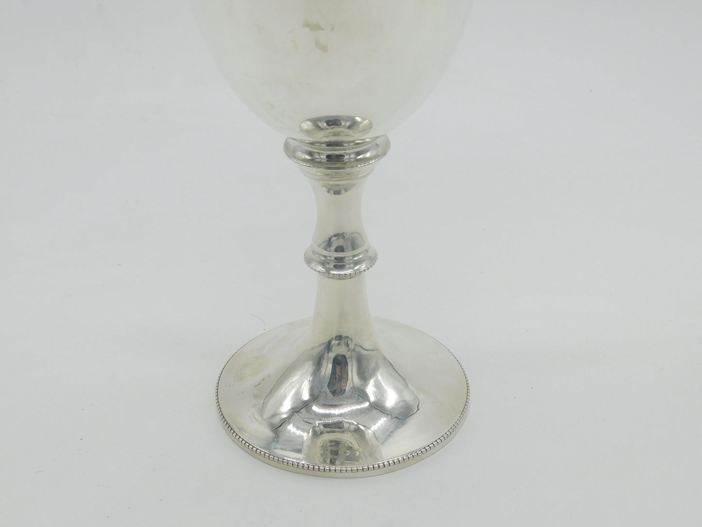 Large Sterling Silver Communion Chalice Goblet Antique 1911 London Art Deco