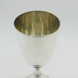 Large Sterling Silver Communion Chalice Goblet Antique 1911 London Art Deco