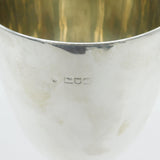 Large Sterling Silver Communion Chalice Goblet Antique 1911 London Art Deco