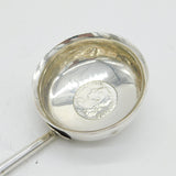 17th Century Sterling Silver Charles II Shilling Coin Set Toddy Ladle Antique 1681