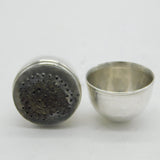 George III Sterling Silver Egg Form Nutmeg Grater Antique 1796 London