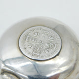 17th Century Sterling Silver Charles II Shilling Coin Set Toddy Ladle Antique 1681