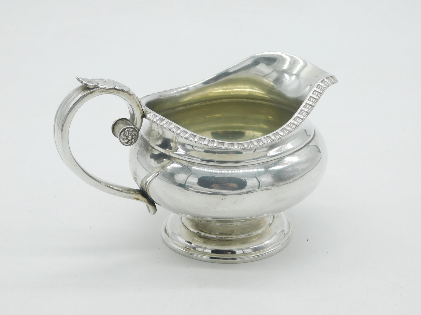 George III Scottish Sterling Silver Cream Jug Antique 1789 Edinburgh Georgian