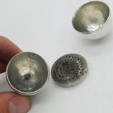 George III Sterling Silver Egg Form Nutmeg Grater Antique 1796 London