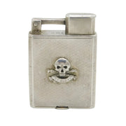 Sterling Silver Royal Lancers Military 'Death or Glory' Lighter Antique London