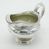 George III Scottish Sterling Silver Cream Jug Antique 1789 Edinburgh Georgian