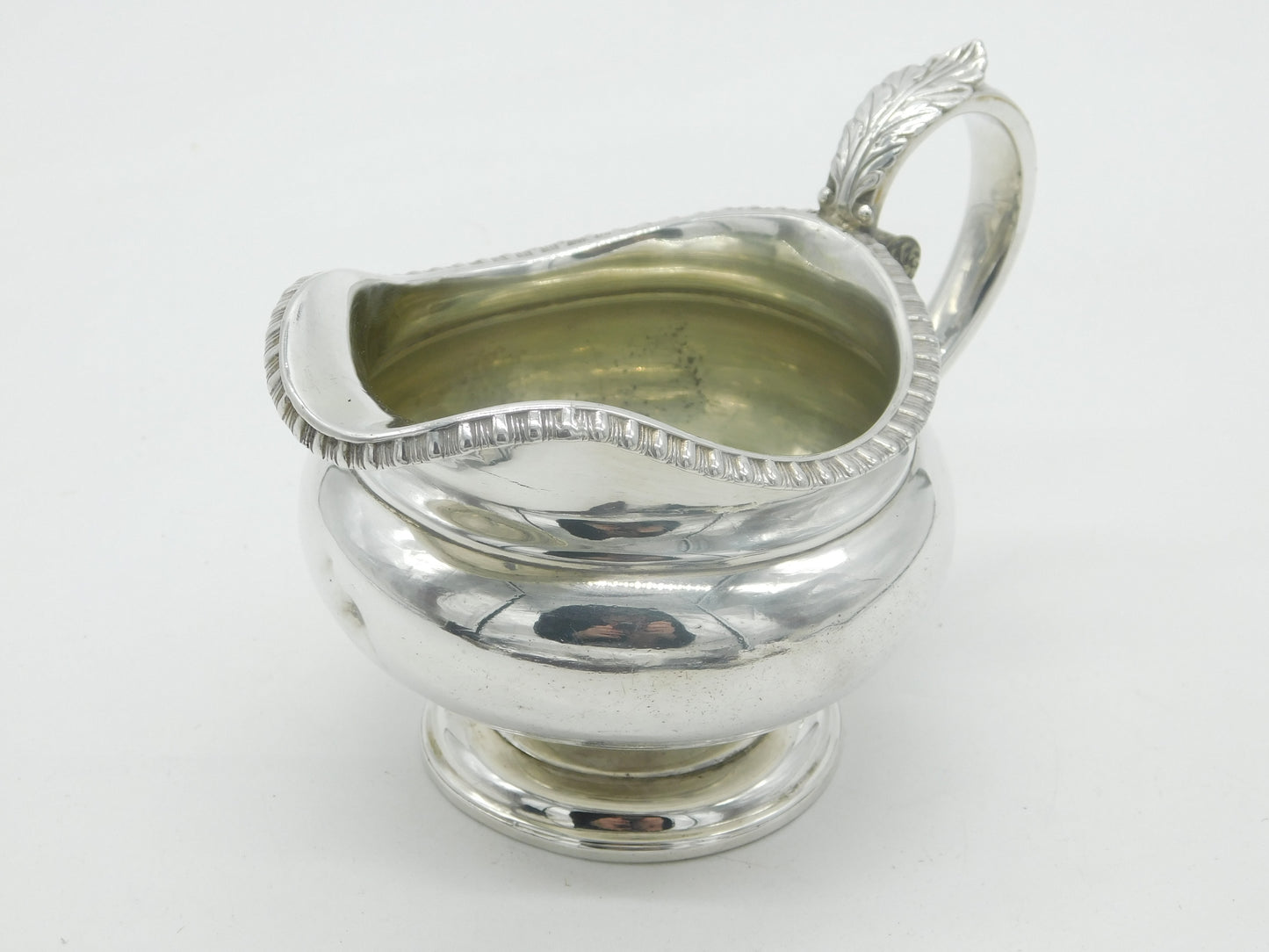 George III Scottish Sterling Silver Cream Jug Antique 1789 Edinburgh Georgian