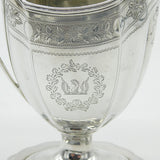 George III Sterling Silver Griffin Crest Cream Jug Antique 1786 London Georgian