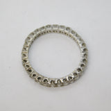 18ct White Gold & Brilliant Cut Diamond Full-Eternity Ring Antique c1920 Deco