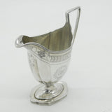 George III Sterling Silver Griffin Crest Cream Jug Antique 1786 London Georgian