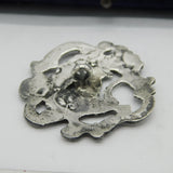 Victorian Sterling Silver Britannia Pattern Dress Buttons Antique 1901 London