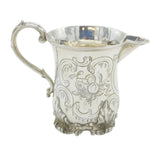 Victorian Sterling Silver Decorative Floral Cream Jug Antique 1848 London