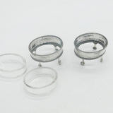 George III Pair Sterling Silver Paw Foot Foral Salt Cellars Antique 1786 London