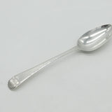 George II Sterling Silver Bright Cut Monogram Serving Spoon Antique 1754 London