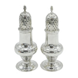 George III Pair of Sterling Silver Muffineer Sugar Casters Antique 1779 London
