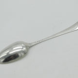 George II Sterling Silver Bright Cut Monogram Serving Spoon Antique 1754 London